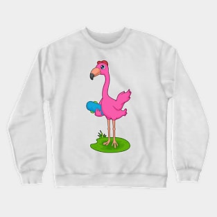 Flamingo Skater Skateboard Crewneck Sweatshirt